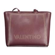 Valentino by Mario Valentino Röd Axelväska med Dragkedja Red, Dam