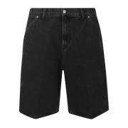 Carhartt Wip Denim shorts med stora fickor och logotyp Black, Herr