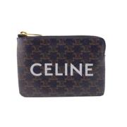 Celine Vintage Pre-owned Plast kuvertvskor Black, Dam