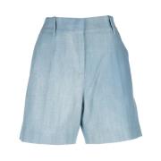 Ermanno Scervino Casual Denim Shorts för Kvinnor Blue, Dam