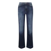 7 For All Mankind Bootcut-jeans Blue, Dam