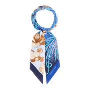 Salvatore Ferragamo Stiliga Scarves & Shawls Kollektion Blue, Dam