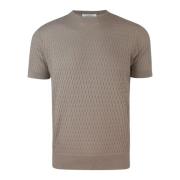 Paolo Pecora Slim Fit Crewneck Sweater Beige, Herr