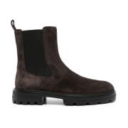 Hogan Brun Chelsea Ankelboots Brown, Herr