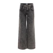 Vaquera Svarta jeans med låg midja Black, Dam