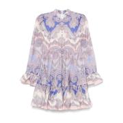 Zimmermann Lila Linneklänning Elegant Stil Multicolor, Dam