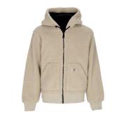 Carhartt Wip Sherpa-jacka med huva och fickor Beige, Herr