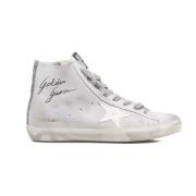 Golden Goose Vita High Top Sneakers White, Dam