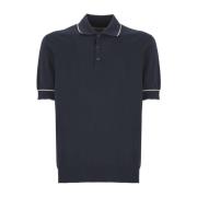 Brunello Cucinelli Polo Shirts Blue, Herr