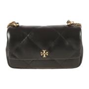 Tory Burch Svart Diamond Quilt Mini Flap Väska Black, Dam