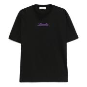 Lanvin Script Logo Bouclette T-Shirt Black, Herr