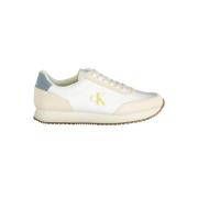 Calvin Klein Vit Polyester Sneaker White, Herr