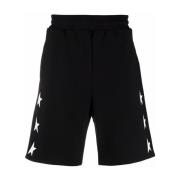 Golden Goose Svart Stjärna Reguljära Shorts Black, Herr