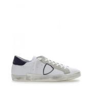 Philippe Model Vita Läder Sneakers Scudetto Mocka White, Herr