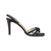 Chanel Vintage Pre-owned Laeder sandaler Black, Dam