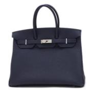 Hermès Vintage Pre-owned Laeder handvskor Blue, Dam