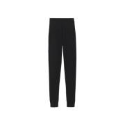 Saint Laurent Cashmere Leggings Elegant Black, Dam