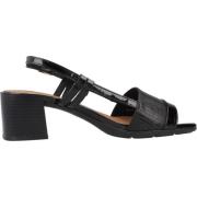 Geox Elegant High Heel Sandaler Black, Dam