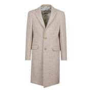 Etro Stilig Roma Coat för kvinnor Beige, Herr