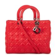 Dior Vintage Pre-owned Laeder dior-vskor Red, Dam