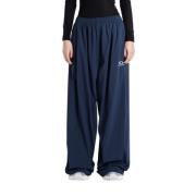 Balenciaga Marinblå Wide Fit Sweatpants Blue, Dam