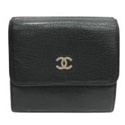 Chanel Vintage Pre-owned Laeder plnbcker Black, Dam