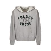 Golden Goose Journey Unisex Hoodie Sweatshirt Bomull Gray, Herr