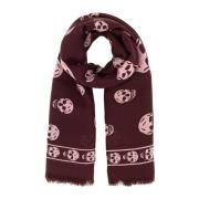 Alexander McQueen Skull Scarves och Sjalar Red, Dam