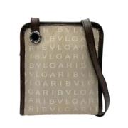 Bvlgari Vintage Pre-owned Canvas axelremsvskor Beige, Dam