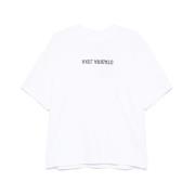 Axel Arigato Vit Logotyp Tryck Crew Neck T-shirt White, Herr