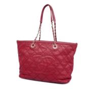 Chanel Vintage Pre-owned Laeder chanel-vskor Red, Dam