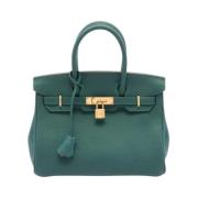 Hermès Vintage Pre-owned Laeder handvskor Green, Dam