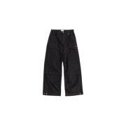 Off White Svarta Cargo Byxor Bred Passform Black, Herr