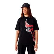 New Era Svart Bulls NBA Lag Logo Tee Black, Herr