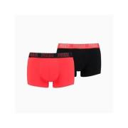 Puma Röd/Svart Basic Trunk Boxers Multicolor, Herr