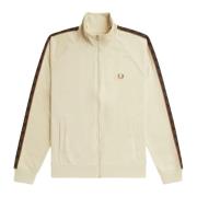 Fred Perry Beige Kontrastband Spårjacka Beige, Herr