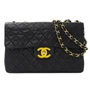 Chanel Vintage Pre-owned Laeder axelremsvskor Black, Dam