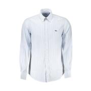 Harmont & Blaine Elegant randig button-down skjorta i bomull Blue, Her...