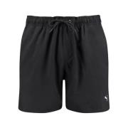 Puma Svarta logotryckta badshorts Black, Herr