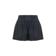 Alexander Wang Monogram Patch Detalj Shorts Black, Dam