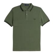 Fred Perry Grön Twin Tipped Polo Skjorta Green, Herr