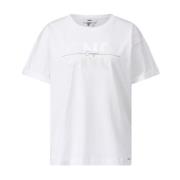 Cinque Logo Print T-shirt för stiligt bekvämt White, Dam