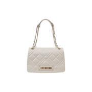 Love Moschino Beige Handväska Vår/Sommarkollektion Beige, Dam