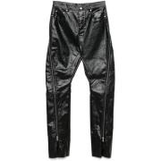 Rick Owens Svarta knappflyg jeans klassiska fickor Black, Herr