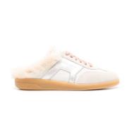 Santoni Vita Shearling Snörtofflor White, Dam