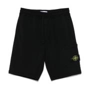 Stone Island Svarta Shorts för Stiligt Utseende Black, Herr