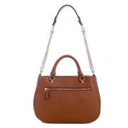 Guess Stilren Bucketväska i Cognac Brown, Dam