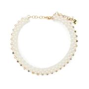 Rosantica Pärla Kristall Choker Halsband White, Dam