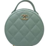 Chanel Vintage Pre-owned Laeder handvskor Green, Dam