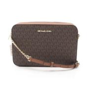 Michael Kors Pre-owned Pre-owned Canvas axelremsvskor Brown, Dam